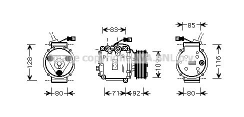 AVA QUALITY COOLING kompresorius, oro kondicionierius HDK169